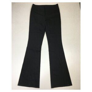 ALICE + OLIVIA Classics Black Slight Flare Leg Raw Edge Hem Dress Pant